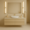 Mosiężny kinkiet LED nowoczesny szklana tuba minimalistyczny klasyczny podświetlający ścianę BATUMI 8926 Argon